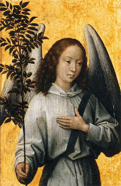 Hans Memling Angel with an olive branch